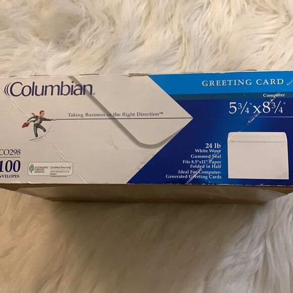 Columbian Box of 100 greeting card or invitation envelopes - Picture 4 of 4